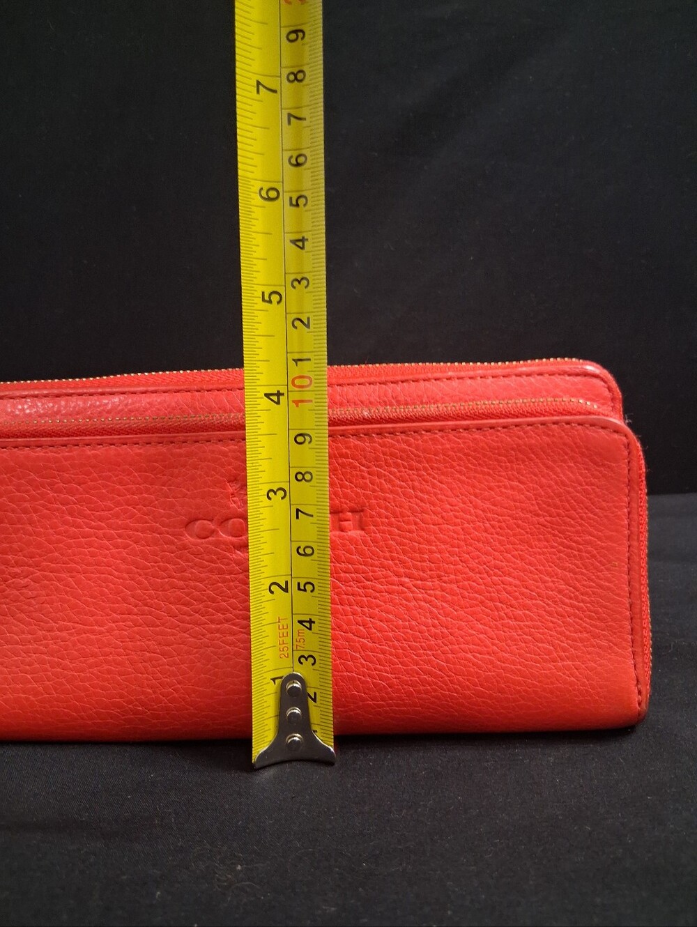 Coach Scout Hobo Purse Orange Pebble Leather W/ Pebble Leather Orange Wristlet - Picture 15 of 16